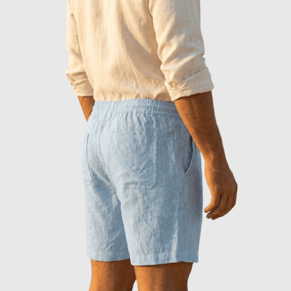 Bermuda de Linho Masculina Lisa