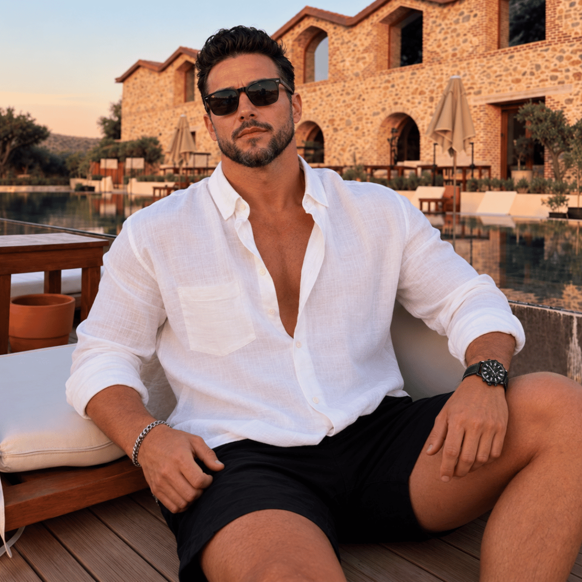 Kit de 3 Relógios de Pulso Masculino Estilo Social e Mostrador Preto
