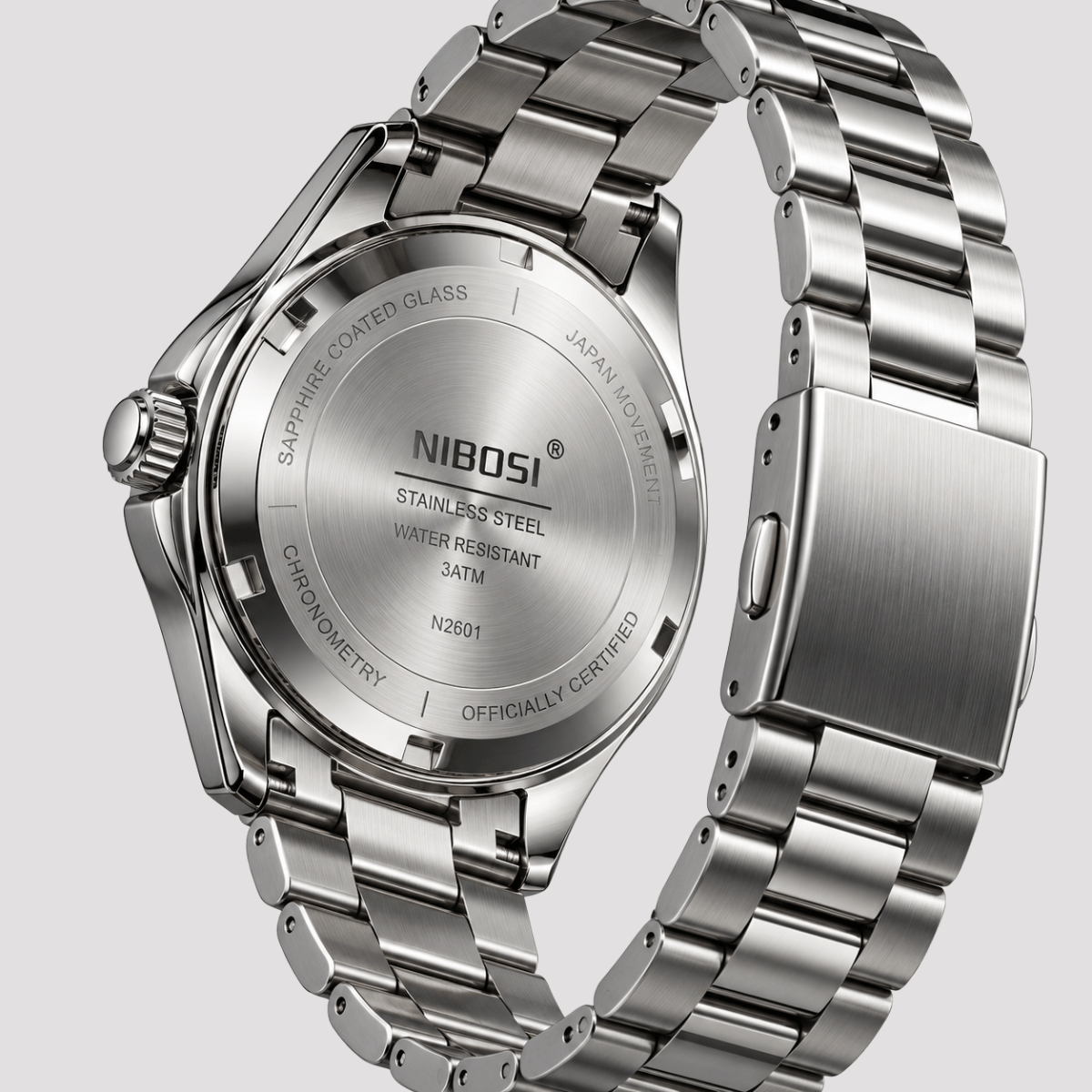 Relógio Masculino Pulseira Presidente e Calendário Duplo