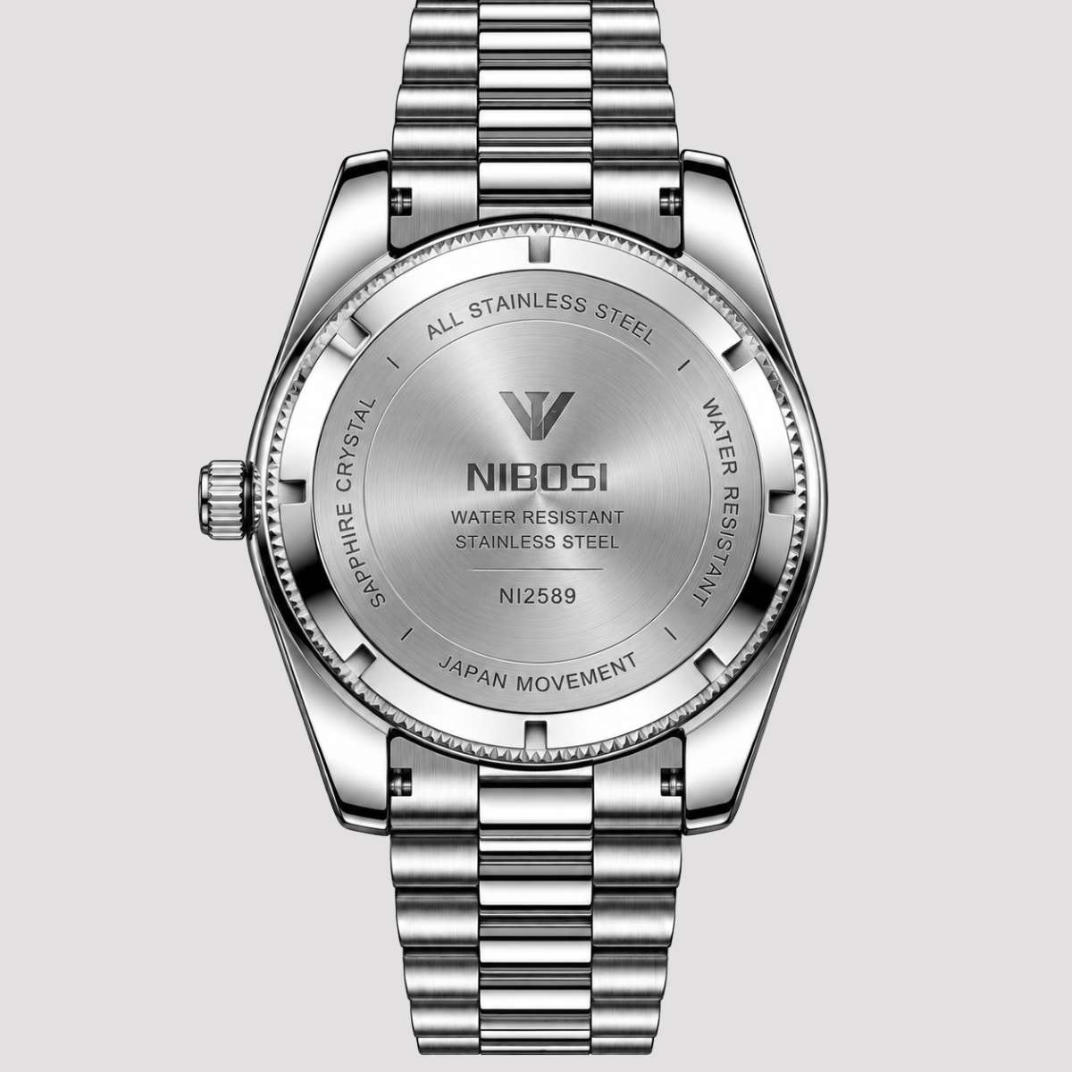 Relógio Masculino Pulseira Presidente e Calendário Duplo