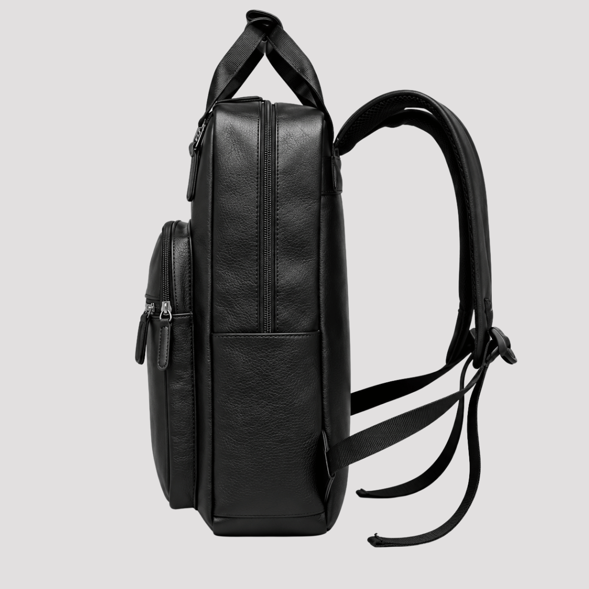 Mochila Masculina Vintage Design Executivo e Bolsos com Zíper