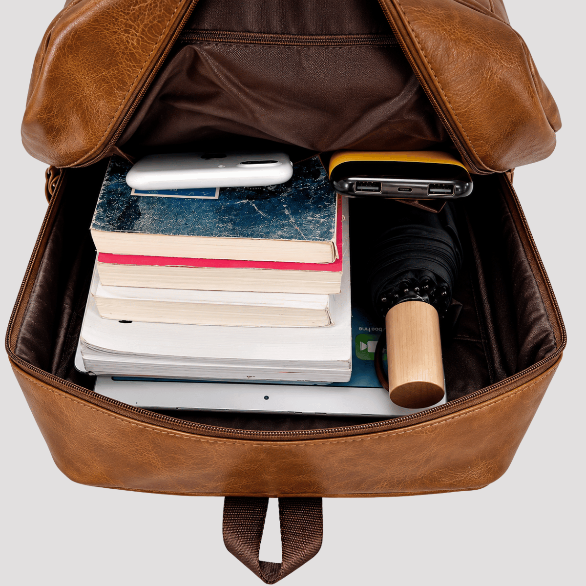 Mochila Masculina de Trabalho Bolsos e Alças Ajustáveis