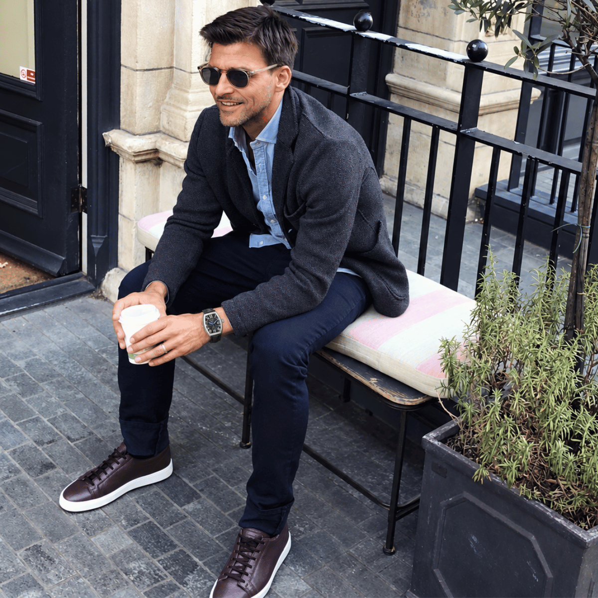 Relógio Masculino Social Vintage de Caixa Curvada