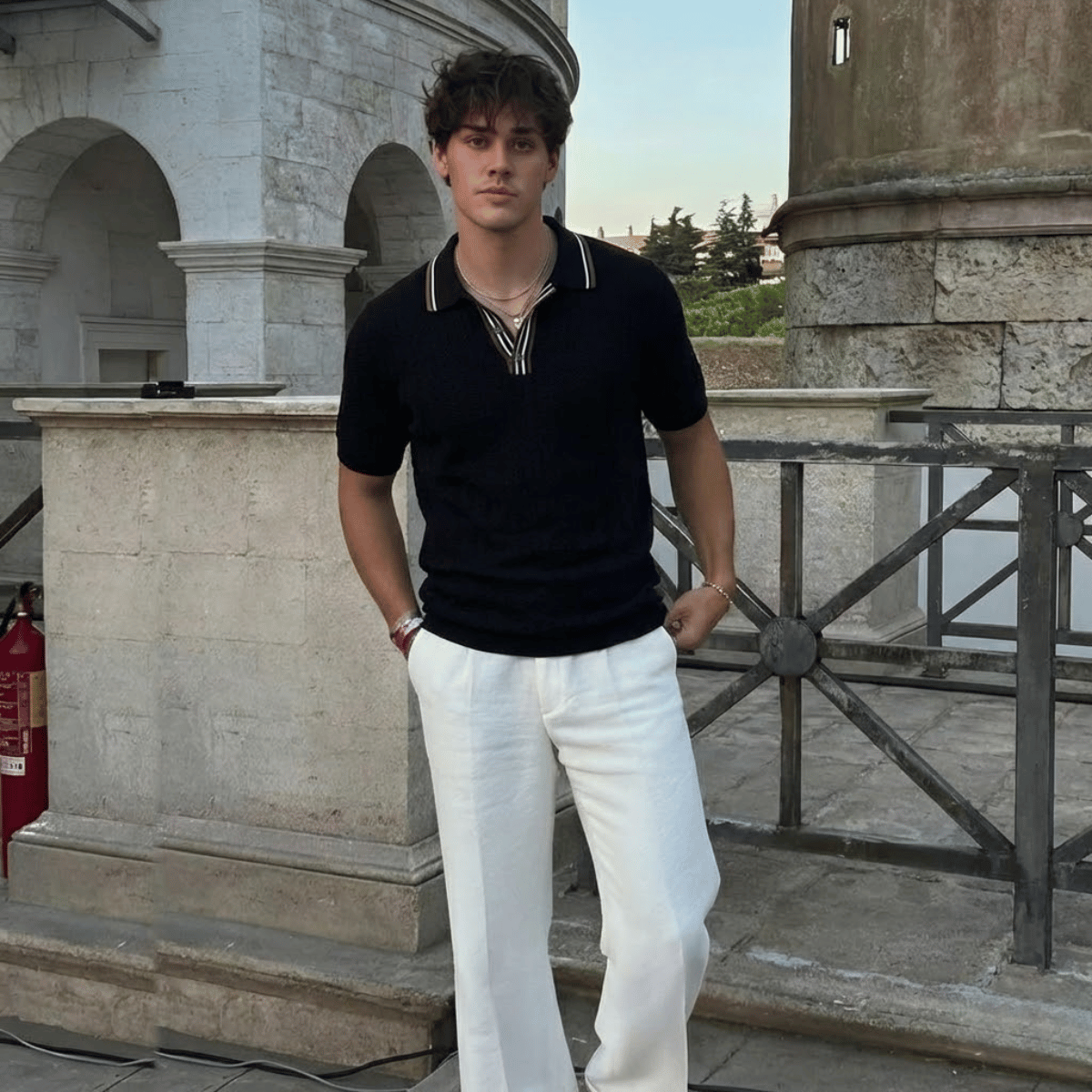 Camiseta Polo Tricot Masculina