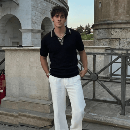 Camiseta Polo Tricot Masculina