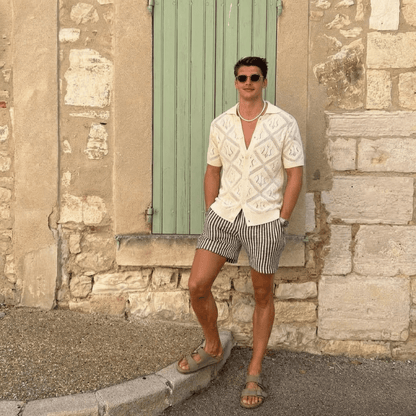 Camisa Masculina de tricot Vintage