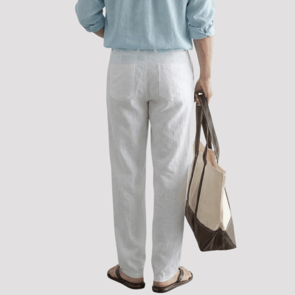 Calça de linho Masculina Slim Mônaco