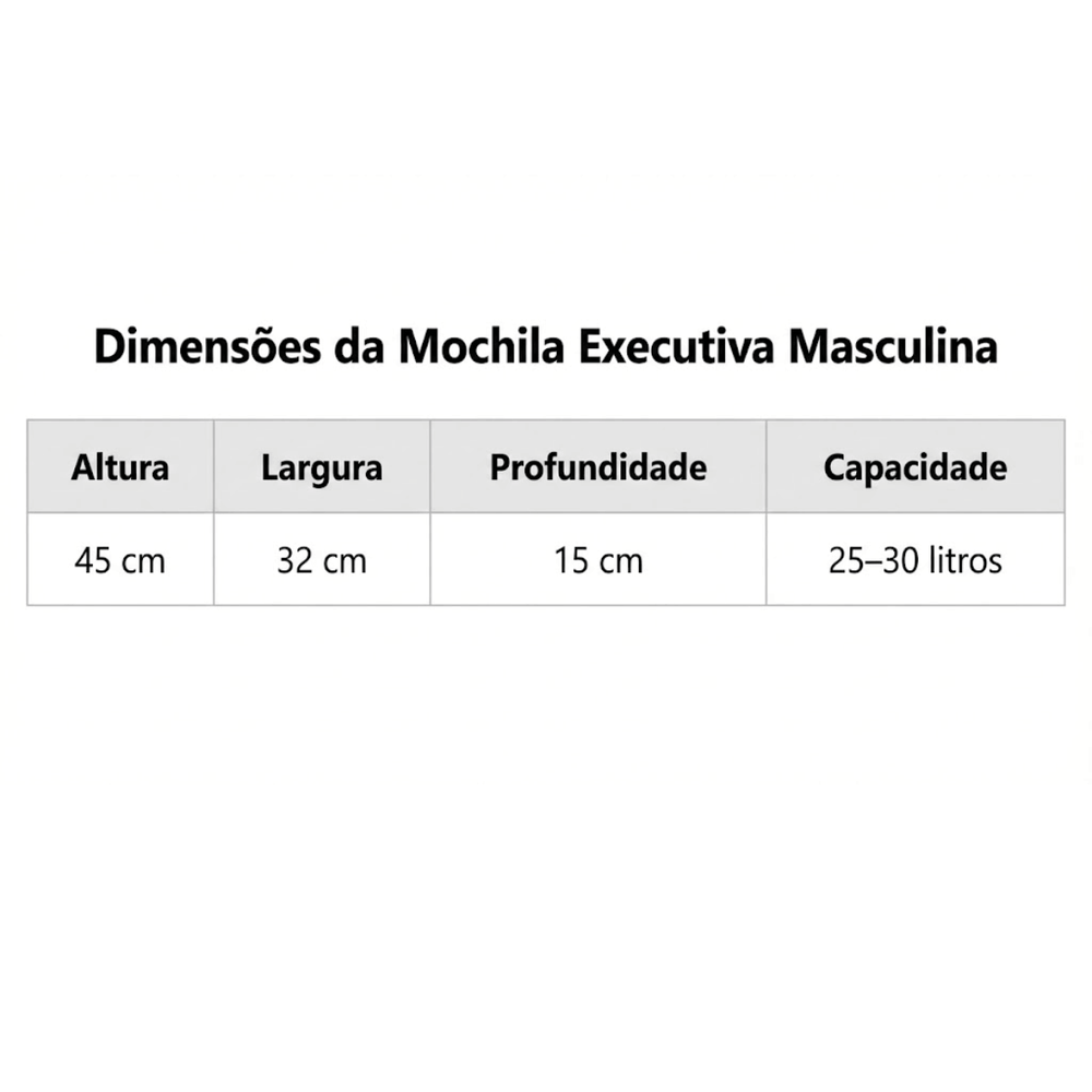 Tabela de Medidas