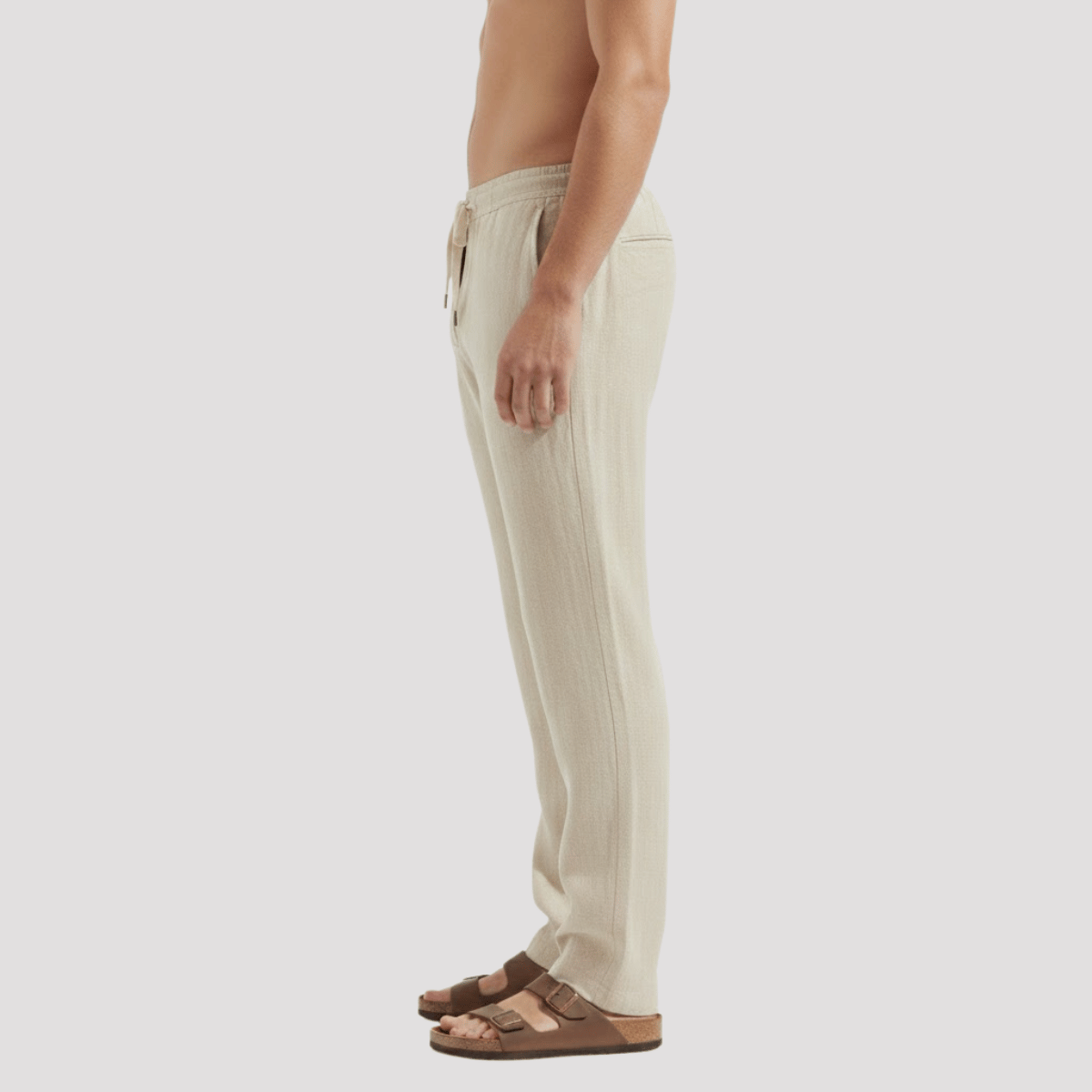 Calça de linho Masculina Slim Mônaco