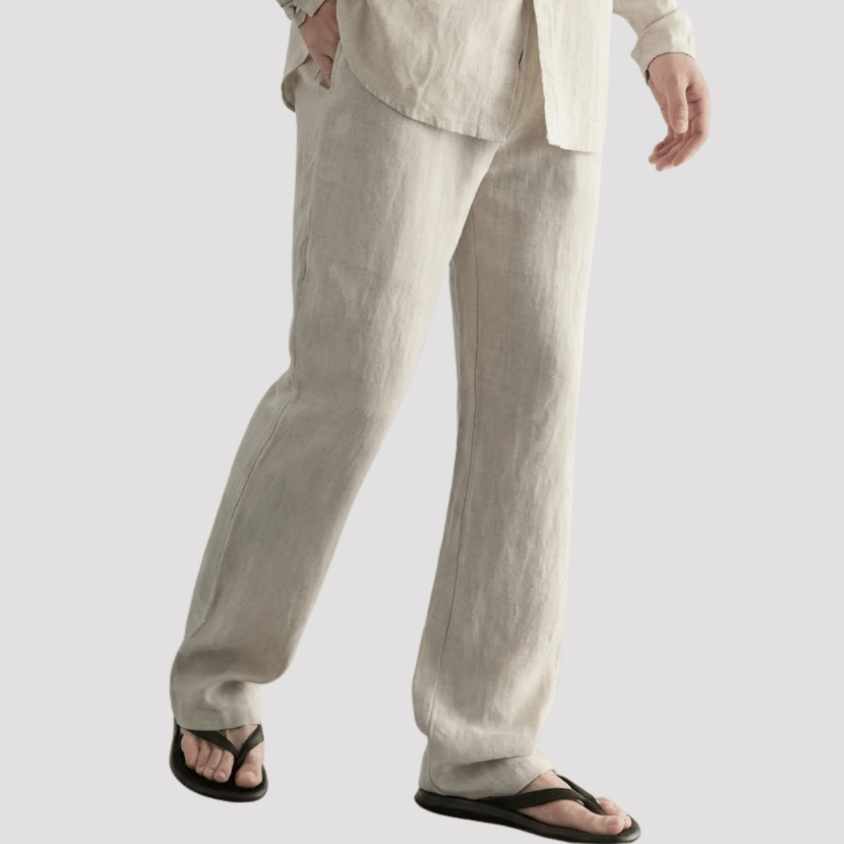 Calça de linho Masculina Slim Mônaco