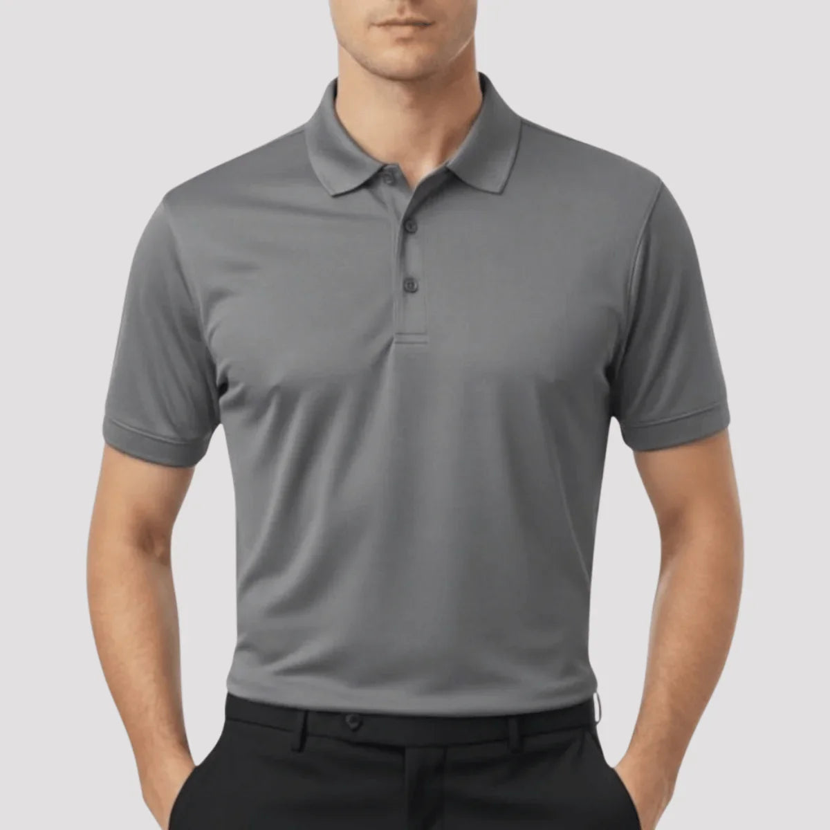 Camisa Polo Masculina em Seda