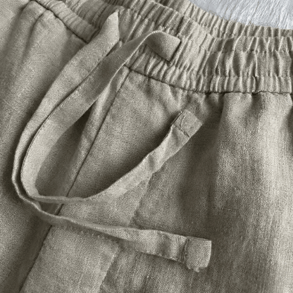 Calça de linho Masculina Slim Mônaco