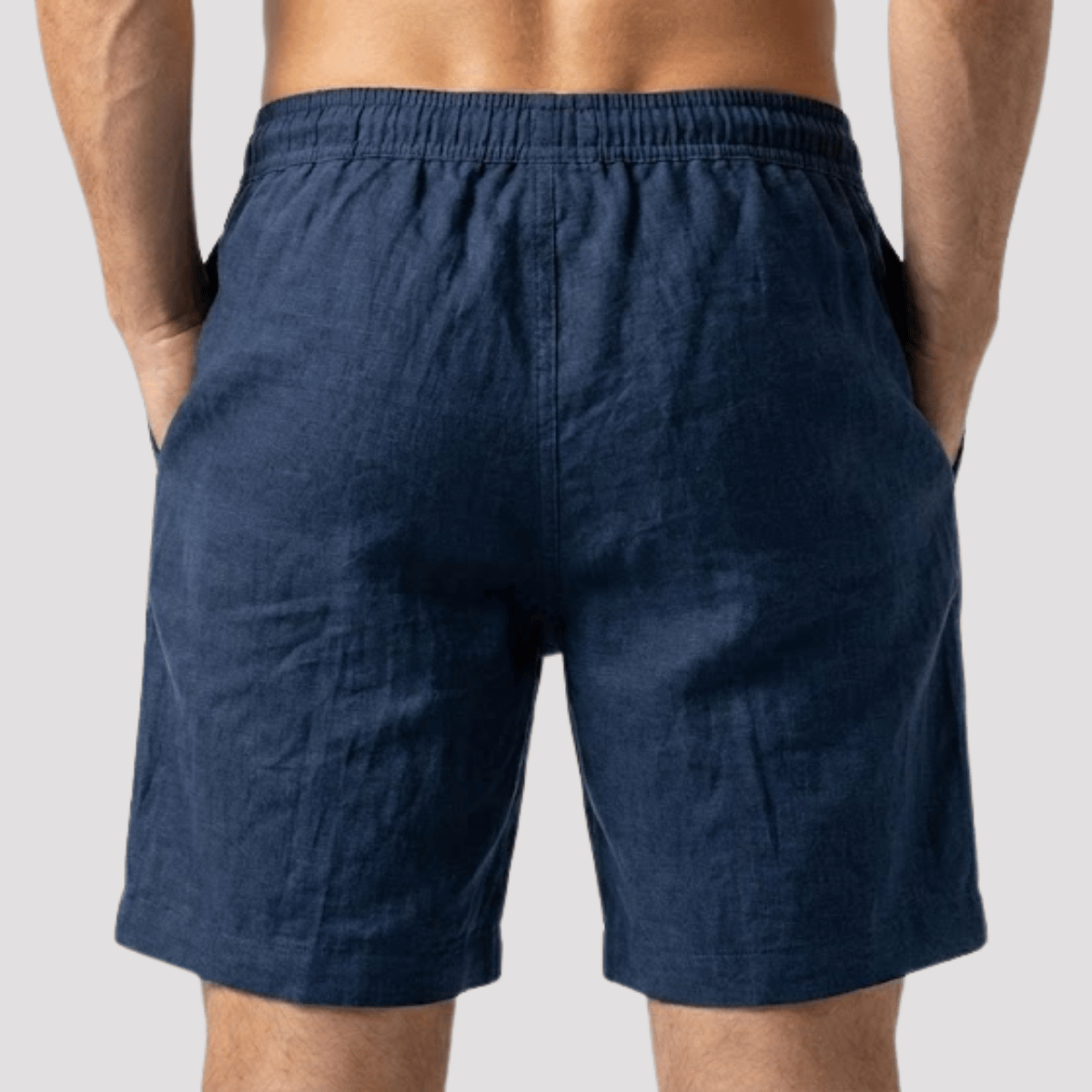 Bermuda de Linho Masculina Lisa