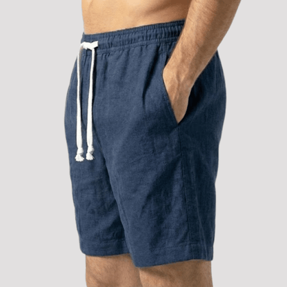 Bermuda de Linho Masculina Lisa