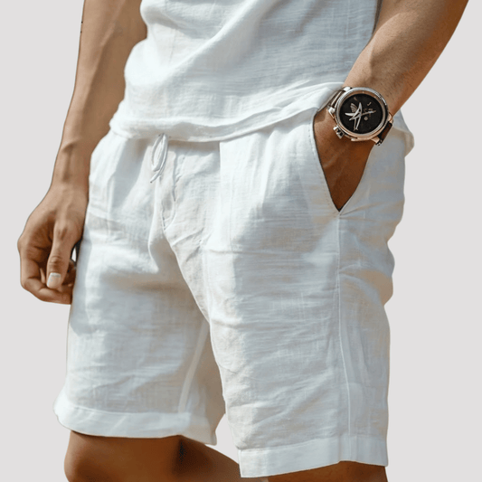 Bermuda de Linho Masculina Branca