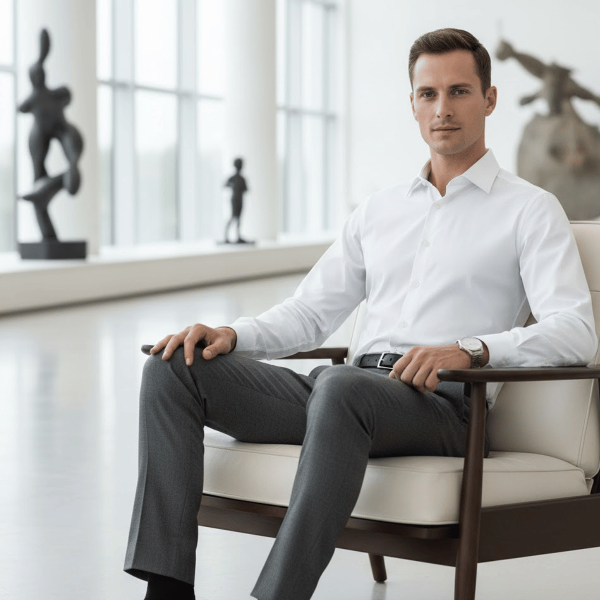 Camisa Social Lisa Anti Amasso