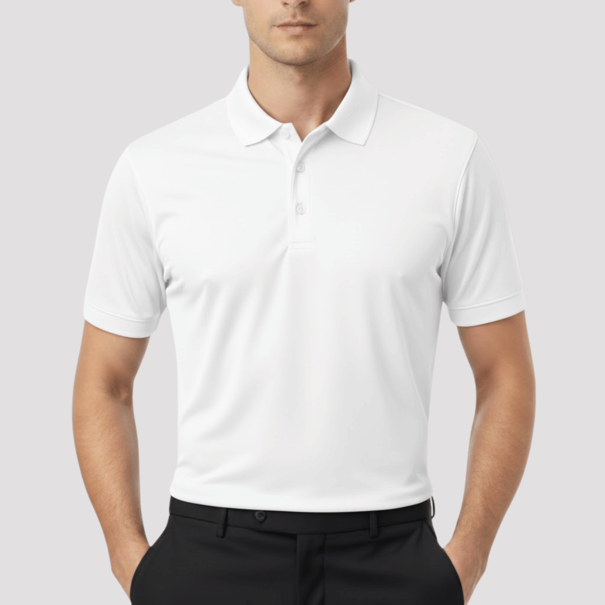Camisa Polo Masculina em Seda