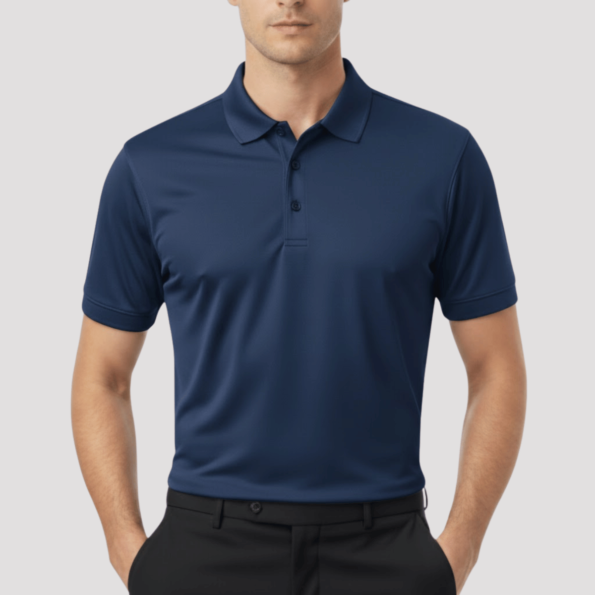 Camisa Polo Masculina em Seda