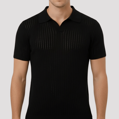 Camisa Polo Masculina Texturizada