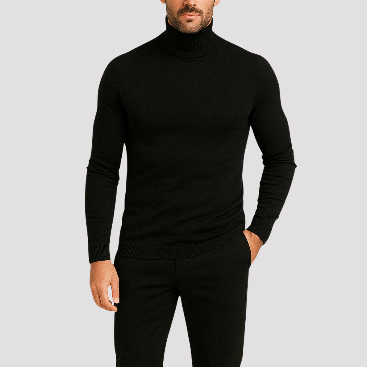 Suéter Masculino de Gola Alta