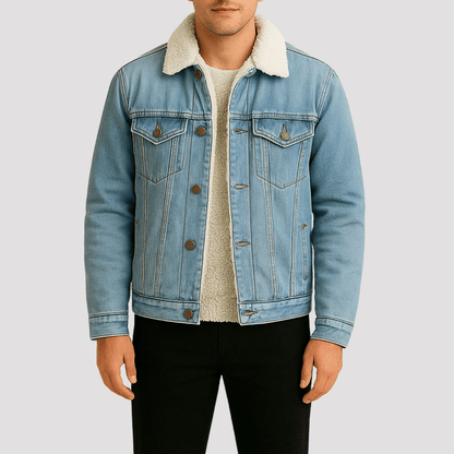 Jaqueta Jeans Masculina Forrada