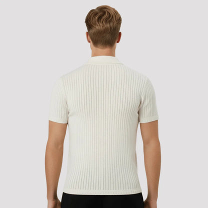 Camisa Polo Masculina Texturizada