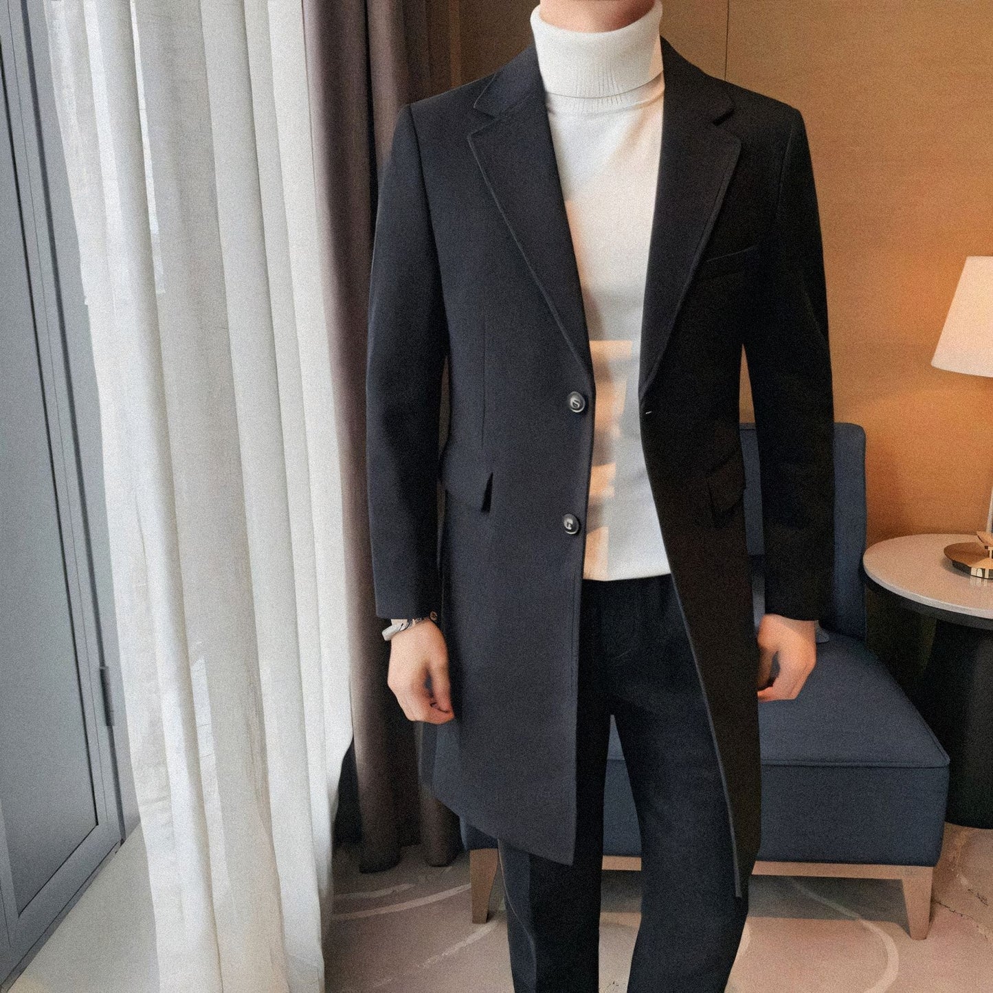 Sobretudo Masculino Longo