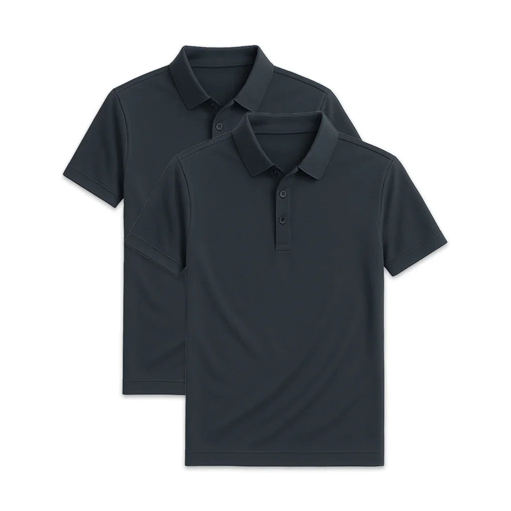 Conjunto 2 Camisas Polos em Seda Gelo Ditorino - DITORINO