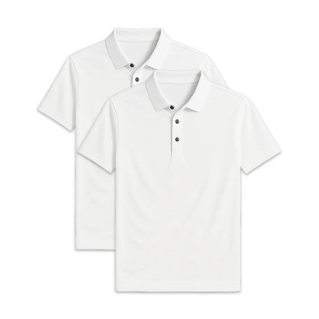 Conjunto 2 Camisas Polos em Seda Gelo Ditorino - DITORINO