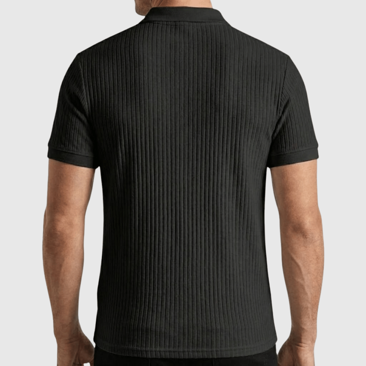 Camisa polo Masculina Canelada Texturizada
