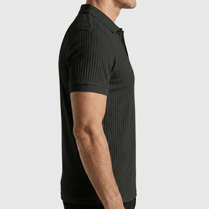 Camisa polo Masculina Canelada Texturizada