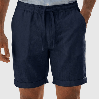 Bermuda Masculina Linho Reta