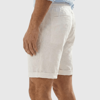 Bermuda Masculina Linho Reta