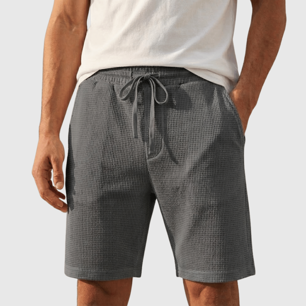 Bermuda Masculina Casual texturizada