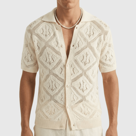 Camisa Masculina de tricot Vintage