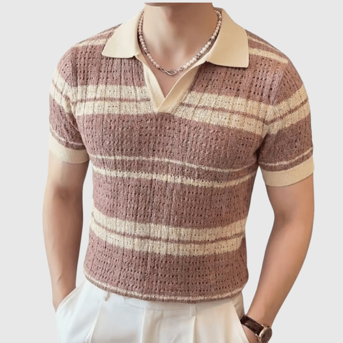 Camisa Polo Tricot Listrada