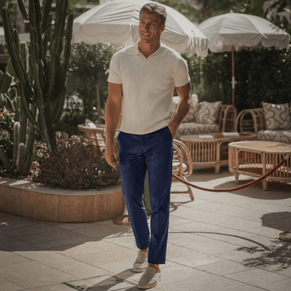 Calça Masculina de Seda Gelada